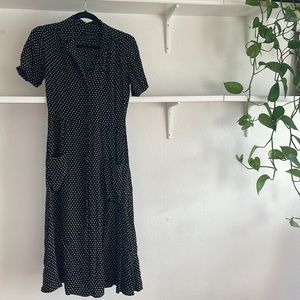 Polkadot button dress. Urban outfitters.